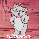 Gif animé félicitations Aristochat